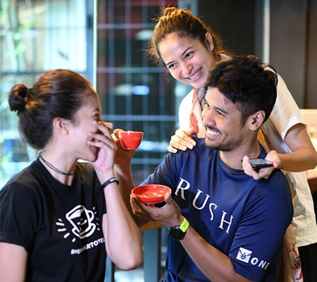Ms Putri Marino and Mr Chicco Jerikho