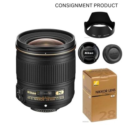 :::USED::: NIKON AF-S 28MM F/1.8 G N  ( EXCELLENT - 411 ) - CONSIGNMENT