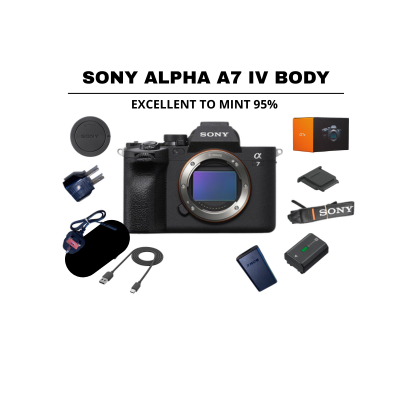 ::: USED ::: SONY ALPHA A7 IV BODY (EXMINT - 953) SC: 2051 - CONSIGNMENT