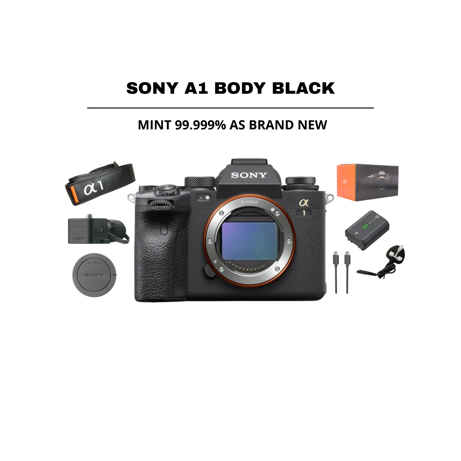 ::: USED ::: SONY A1 BODY BLACK (MINT - 438) SC: 22.395- CONSIGNMENT PRODUCT