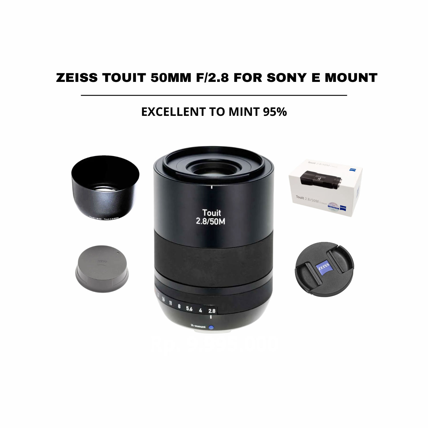 ::: USED ::: ZEISS TOUIT 50MM F/2.8 FOR SONY E (EXMINT - 787) - CONSIGNMENT