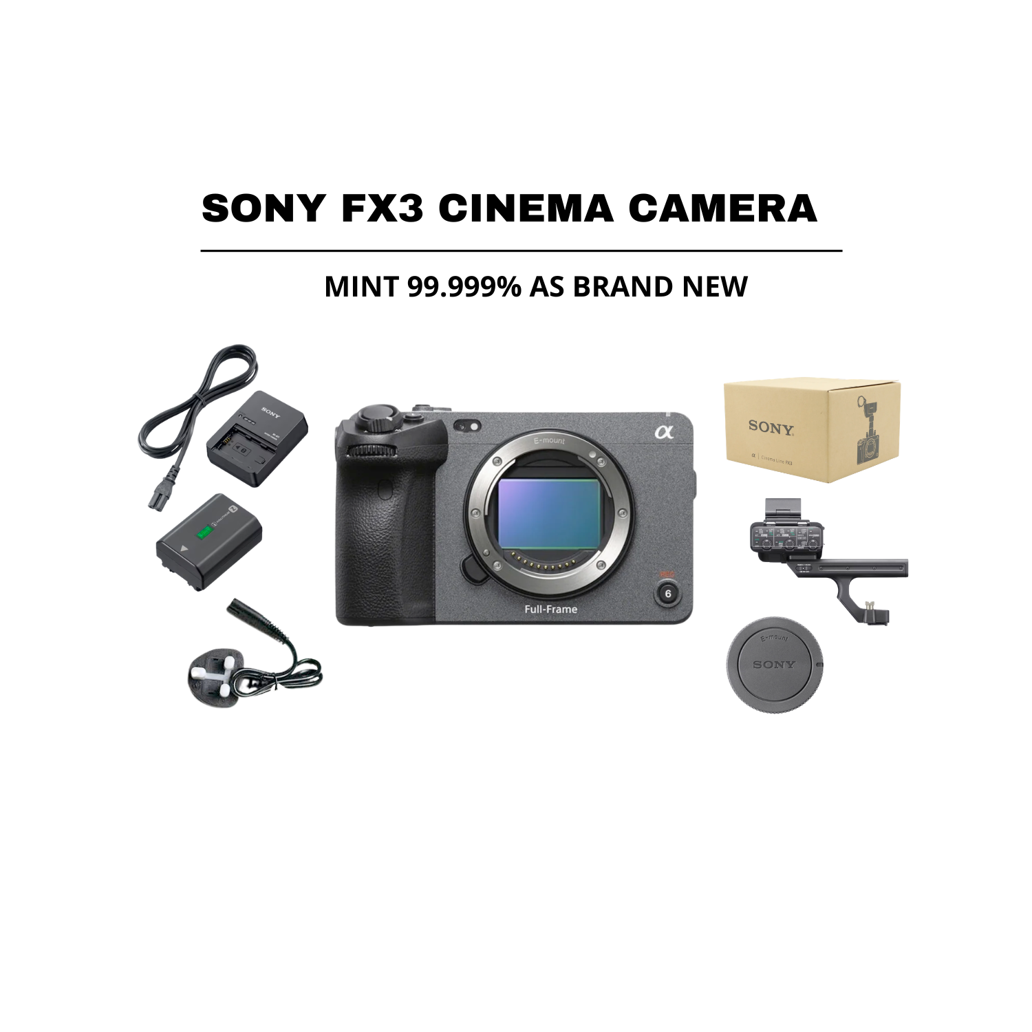 ::: USED ::: SONY FX3 CINEMA CAMERA (EXMINT - 415) SC: 1.054 - CONSIGNMENT
