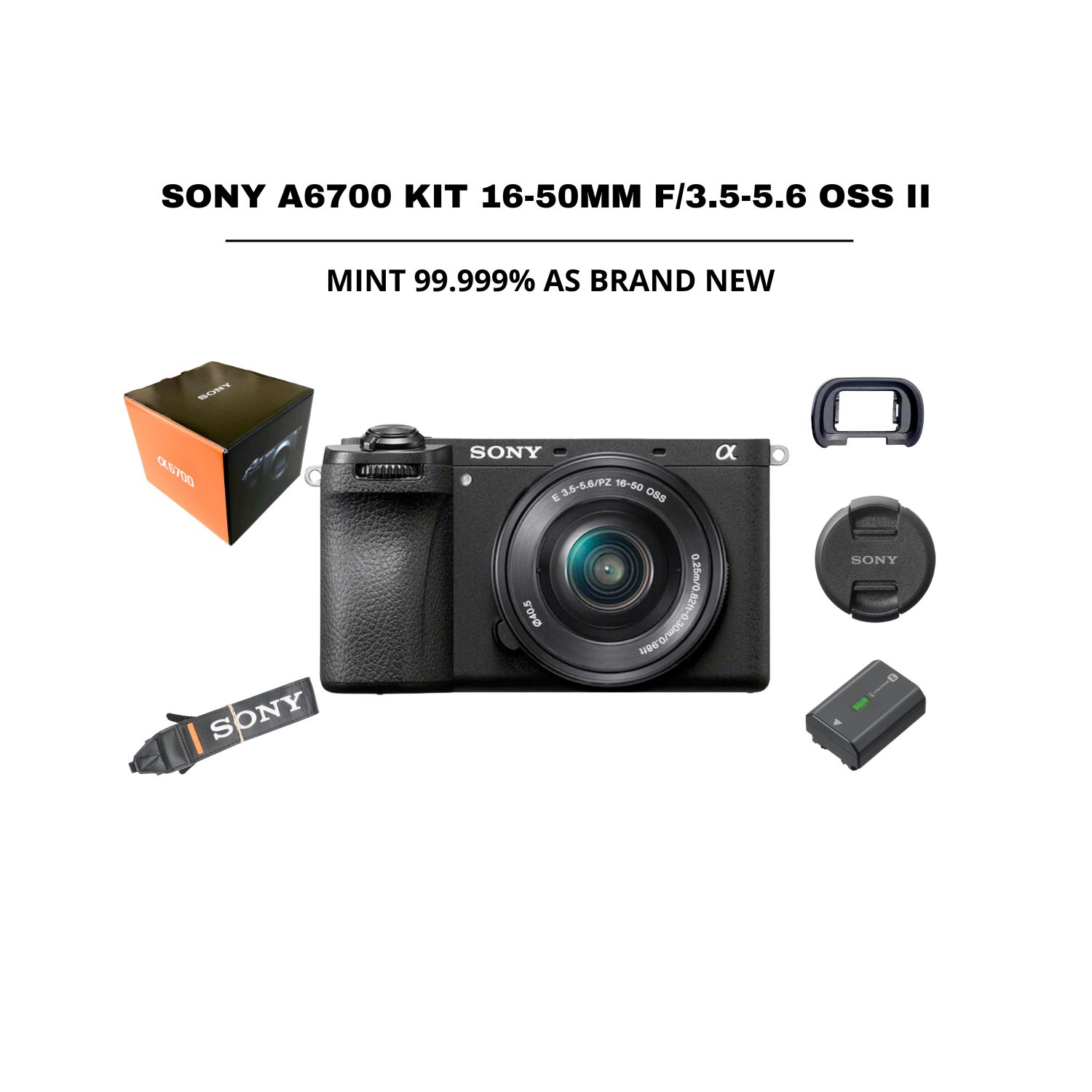 ::: USED ::: SONY A6700 KIT 16-50MM F/3.5-5.6 OSS II (MINT-881) SC: 2051 - CONSIGNMENT