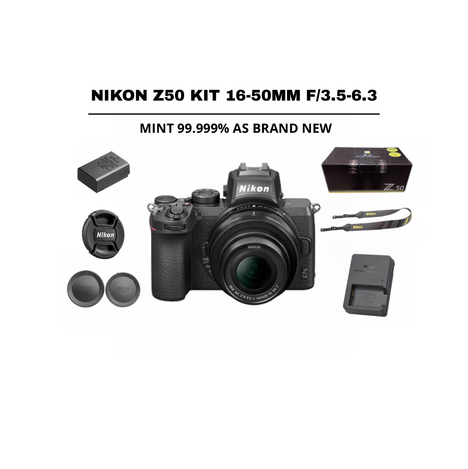 ::: USED ::: NIKON Z50 KIT 16-50MM F/2.5-6.3 (MINT - 826) SC: 8.220 - CONSIGNMENT