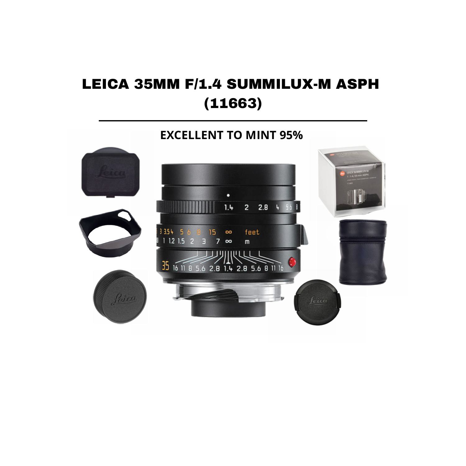 ::: USED ::: LEICA 35MM F/1.4 SUMMILUX-M ASPH (11663) - (EXMINT - 922) - CONSIGNMENT