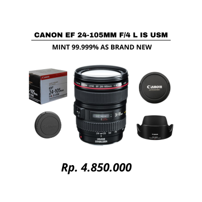 ::: USED ::: CANON EF 24-105MM F/4 L IS USM (MINT - 090) - CONSIGNMENT