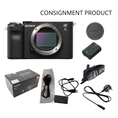 ::: USED ::: SONY A7C BODY BLACK SC: 35.508 (MINT-818) - CONSIGNMENT