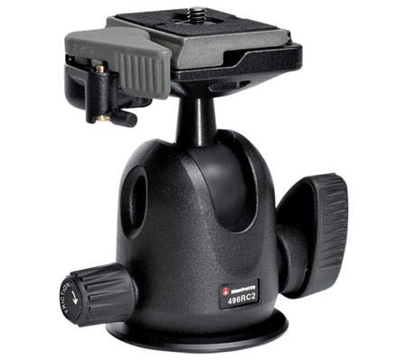 Manfrotto 496RC2 Compact Ball Head with RC2 Quick Release