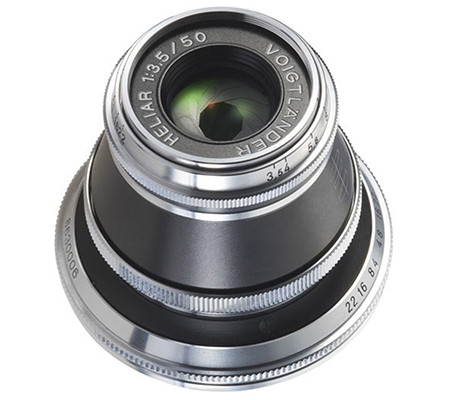 Voigtlander 50mm f/3.5 VM Chrome Heliar Aspherical for Leica M