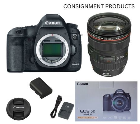 :::USED::: CANON 5D MARK III KIT 24-105MM F/4 L IS USM (MINT - 484) - CONSIGNMENT