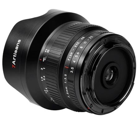 7Artisans 7.5mm f/3.5 for Canon EF Mount APSC