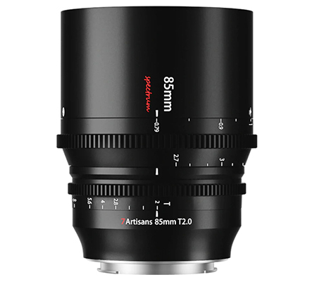 7Artisans 85mm T2.0 Spectrum Cine Lens for Canon RF Mount Full Frame