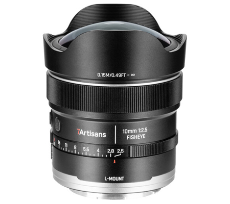 7Artisans AF 10mm f/2.5 MAX Fisheye for Panasonic Leica Sigma L Mount Full Frame