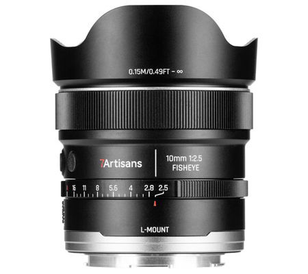 7Artisans AF 10mm f/2.5 MAX Fisheye for Panasonic Leica Sigma L Mount Full Frame