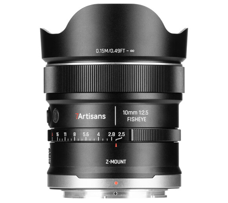 7Artisans AF 10mm f/2.5 MAX Fisheye for Nikon Z Mount Full Frame