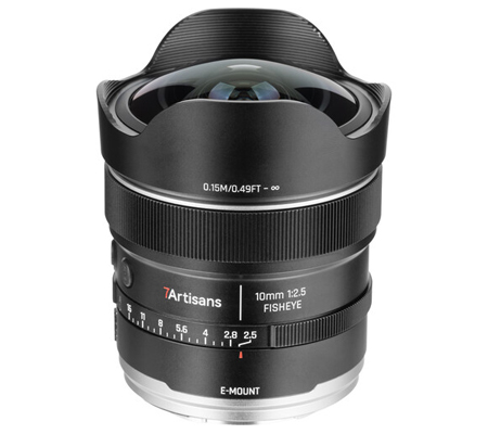 7Artisans AF 10mm f/2.5 MAX Fisheye for Sony FE Mount Full Frame