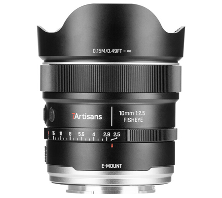 7Artisans AF 10mm f/2.5 MAX Fisheye for Sony FE Mount Full Frame