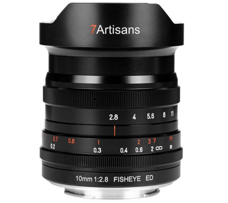 7Artisans 10mm f/2.8 Fisheye Lens for Canon RF Mount Full Frame