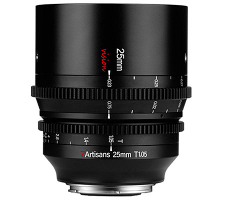 7Artisans 25mm T1.05 Vision Cine Lens for Canon RF Mount APSC
