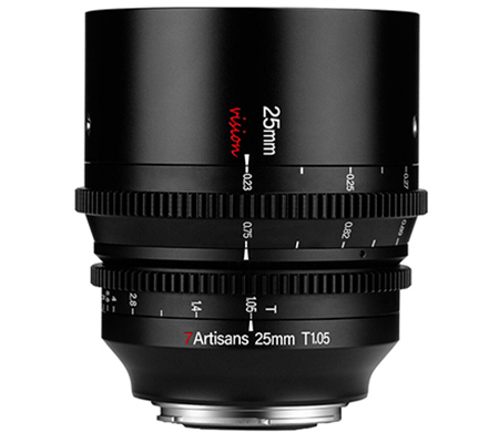 7Artisans 25mm T1.05 for Fujifilm X APSC Mount Vision Cine Lens