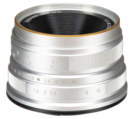 7Artisans 25mm f/1.8 for Panasonic Olympus Micro Four Thirds Mount Silver