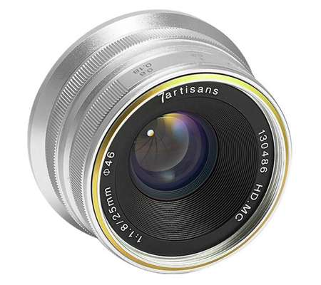 7Artisans 25mm f/1.8 for Micro Four Third Mount Silver