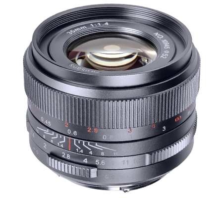 7Artisans 35mm f/1.4 Mark III for Panasonic L Mount Full Frame Titanium Gray