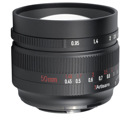 7Artisans 50mm f/0.95 for Canon EF-M Mount APSC