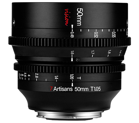 7Artisans 50mm T1.05 Vision Cine Lens for Sony E Mount APSC