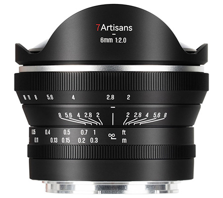 7Artisans 6mm f/2 Fisheye for Nikon Z Mount APSC