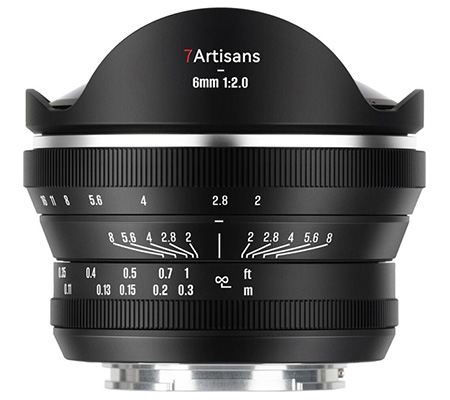 7Artisans 6mm f/2 Fisheye for Sony E Mount APSC