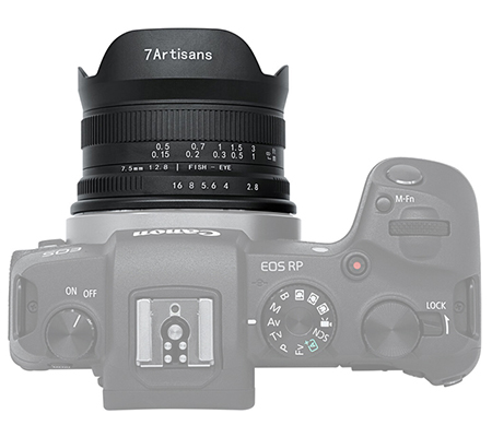 7Artisans 7.5mm f/2.8 Mark II Fisheye for Canon EOS R Mount APSC