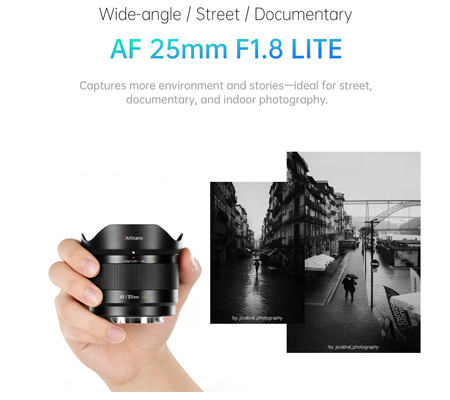 7Artisans AF 25mm f/1.8 for Fujifilm X Mount APSC Silver