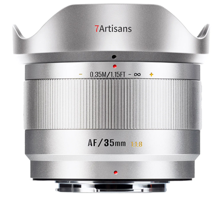 7Artisans AF 35mm f/1.8 for Fujifilm X Mount APSC Silver
