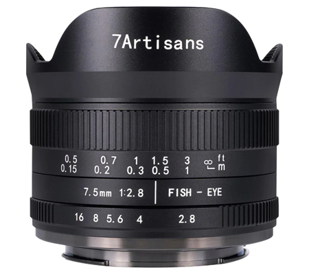 7Artisans 7.5mm f/2.8 Mark II Fisheye for Nikon Z Mount APSC