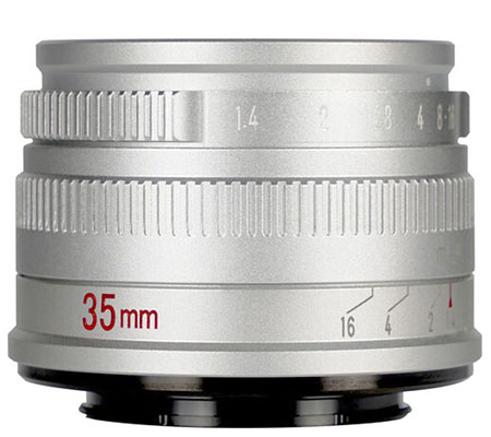7Artisans 35mm f/1.4 for Fujifilm X Mount APSC Silver