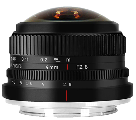7Artisans 4mm f/2.8 Fisheye for Canon EF-M Mount APSC