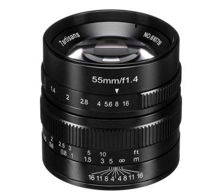 7artisans 55mm f/1.4 for Panasonic Olympus Micro Four Thirds Mount Black