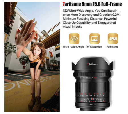 7Artisans 9mm f/5.6 for Sony FE Mount Full Frame