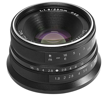 7Artisans 25mm f/1.8 for Micro Four Third Mount Black