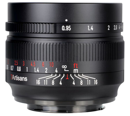 7Artisans 50mm f/0.95 for Micro Four Third Mount