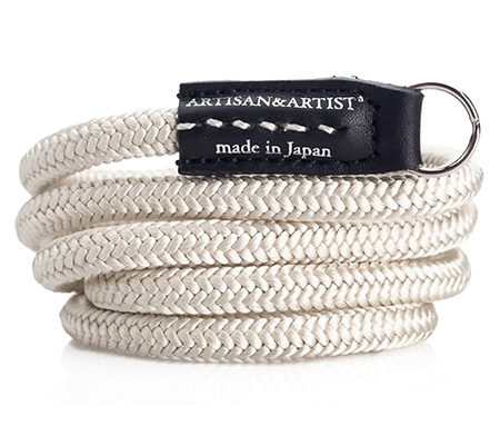 Artisan & Artist ACAM 301 Silk Cord Camera Strap Silver