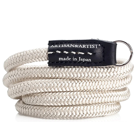 Artisan & Artist ACAM 301 Silk Cord Camera Strap Silver