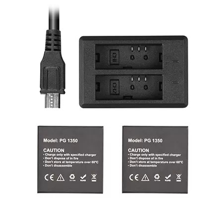 Akaso Battery kit for Brave 7 LE (2 Battery + 1 Docking)