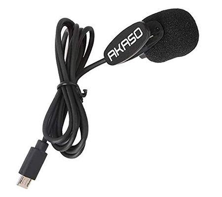 Akaso External Lavalier Microphone Micro USB for Brave Series