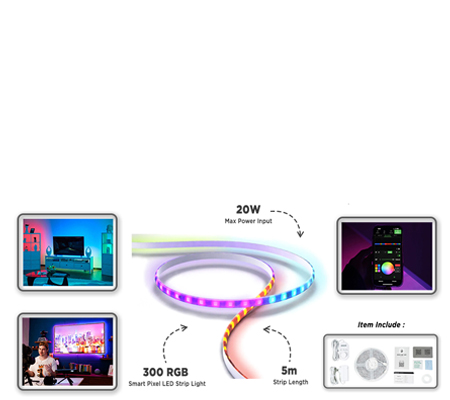 Aputure Amaran SM5C Smart LED Strip Light 5 Meter