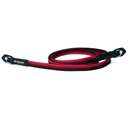 Artisan & Artist ACAM-312N Black and Red Silk Camera Strap