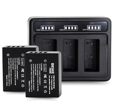 Beike Power NP-W126 Dual Battery + Charger for Fujifilm Camera