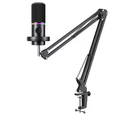 Boya CastMic S60B Boom Arm USB & XLR RGB Dynamic Microphone