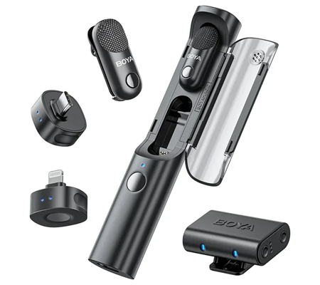 Boya Magic 1RX USB-C + 1RX Lightning Port + 1RX 3.5mm TRS + 2TX Wireless Microphone